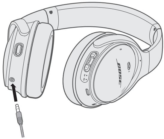 DARTY 36DaRryBOSECASQUESIMPLICITEQC45BLANC - Raccordement du cable audio - 1