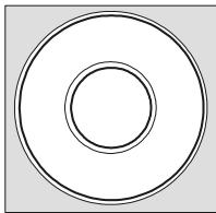 GORENJE EC 7766 E INOX - Utilisation de la zone chauffante à deux cercles concentrriques et de la zone chauffante élargie (sur certains modèles uniquement) - 4