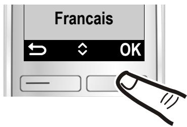 GIGASET E310A SOLO COMFORT - Modification de la langue d'affichage - 4