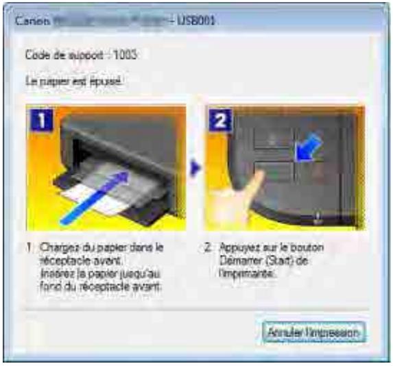CANON MG2555C - En cas d'erreur - 1