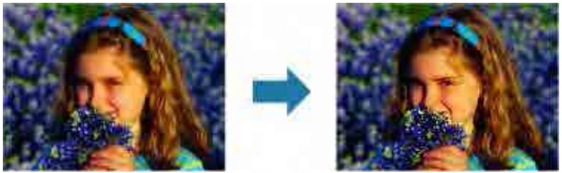 CANON MG2555C - Utilisation de l'affineur de visage - 1