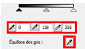 CANON MG2555C - Ajustement des histograms (à l'aide du compte-gouttes) - 1