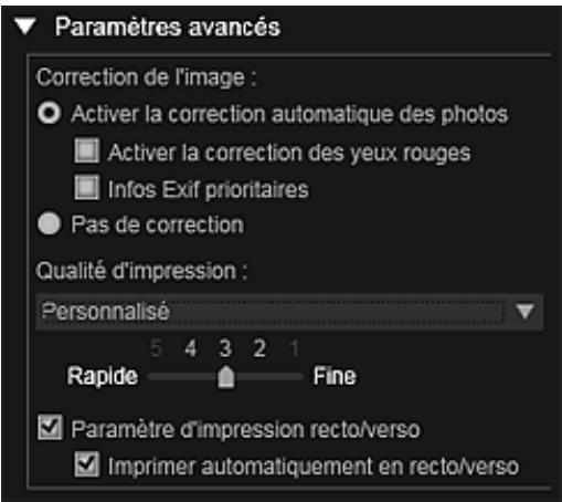 CANON MG2555C - Paramètres avancés - 1