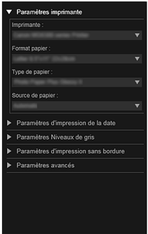 CANON MG2555C - Paramètres imprimante - 1