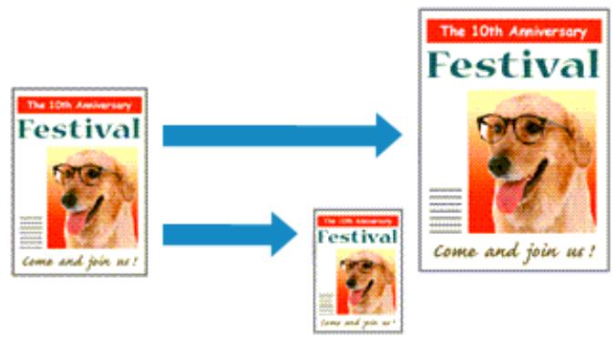 CANON MG2555C - Impression à l'échelle du papier - 1