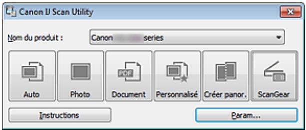 CANON MG2555C - Écran principal de IJ Scan Utility - 1