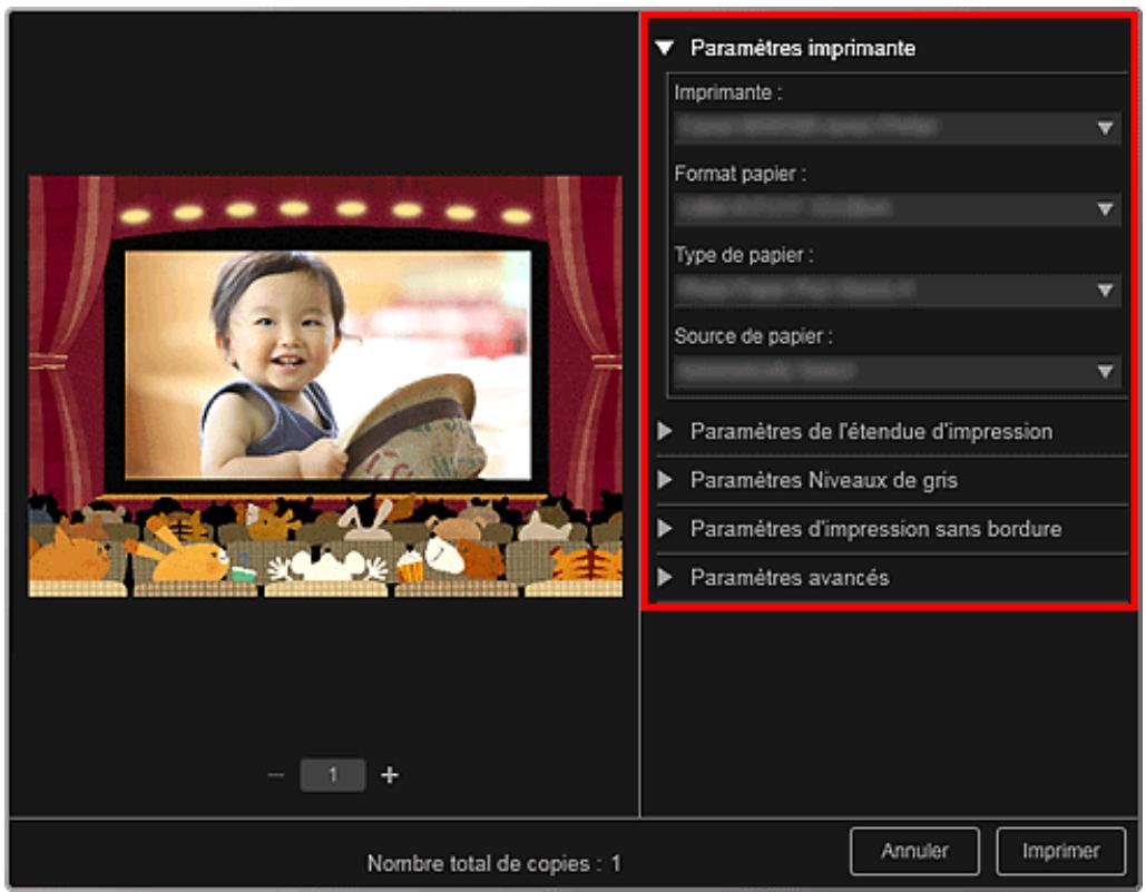 CANON MG2555C - Cliquez sur Imprimer en bas à droite de l'écran. - 1