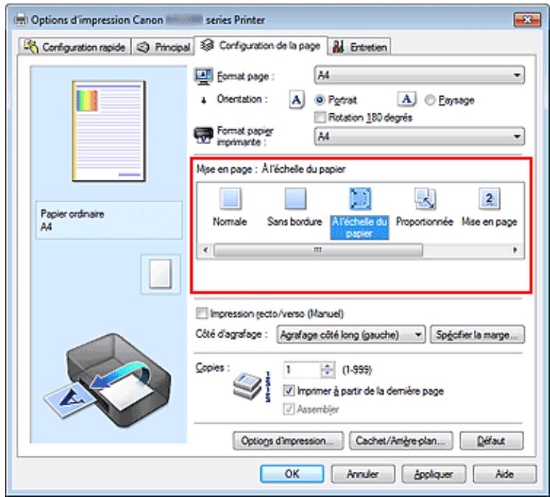 CANON MG2555C - Impression à l'échelle du papier - 2