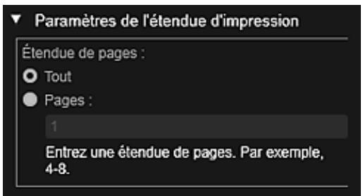 CANON MG2555C - Paramètres de l'étendue d'impression - 1