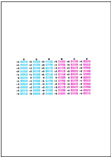 CANON MG2555C - Vérifiez les motifs imprimés - 1