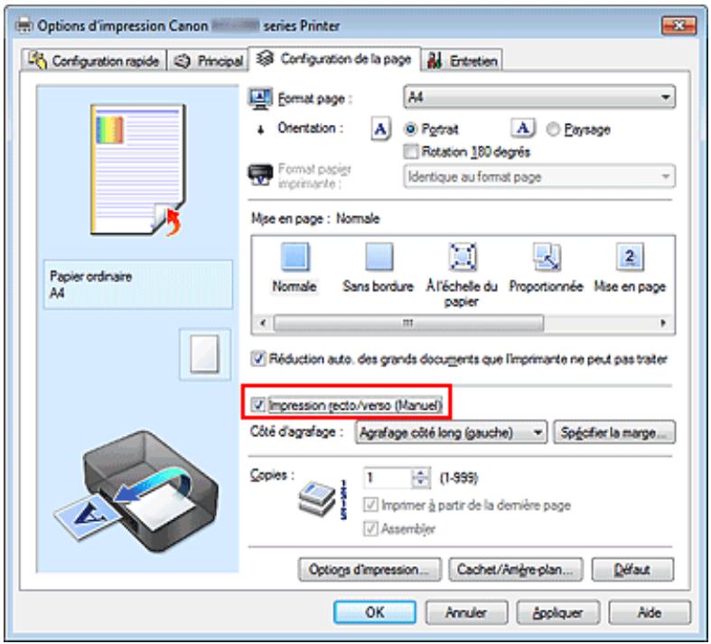 CANON MG2555C - Impression recto/verso - 2
