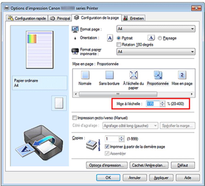 CANON MG2555C - Impression proportionnée - 4
