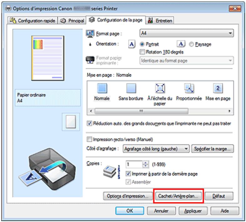 CANON MG2555C - Enregistrement d'un nouvel arrêté-plan - 1