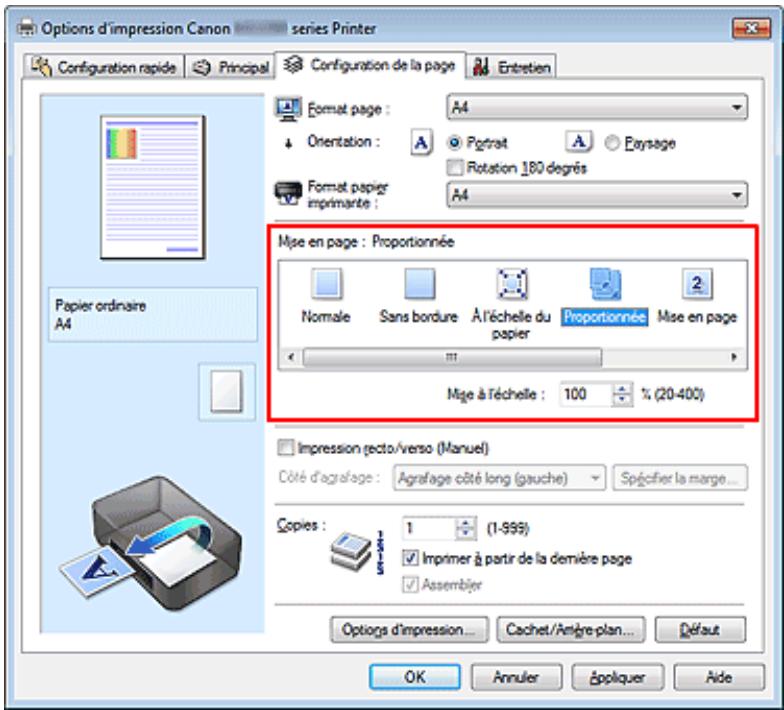 CANON MG2555C - Impression proportionnée - 2