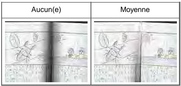 CANON MG2555C - Correction des ombres qui apparaissent entre les pages lors de la numérisation de livrets ouverts - 1