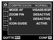 OLYMPUS FE 4030 - Utiliser le menu - 2