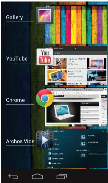 ARCHOS T80 - Les Réglages rapides - 1