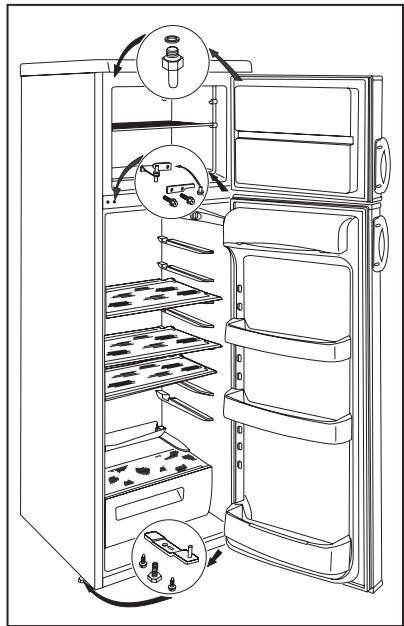 ARTHUR MARTIN ARA 28304 X - Pour changer le sens d'ouverture des portes - 1