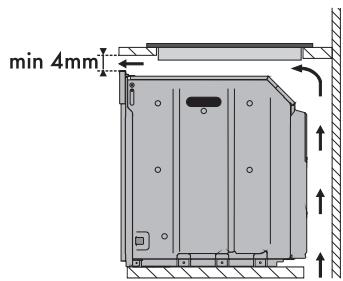SMEG TABLE DE CUISSON SIM662WLDX - Sur le compartment d'encastrement du four - 1