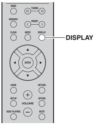 YAMAHA R-NSOSD - ■ Affichage d'informations RDS (Radio Data System) - 1