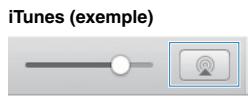 YAMAHA R-NSOSD - Mettez l'unité sous tension et démarrez iTunes sur le PC ou affichez l'écran de lecture de l'iPhone. - 2