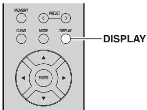 YAMAHA R-NSOSD - Afficher les informations DAB - 1