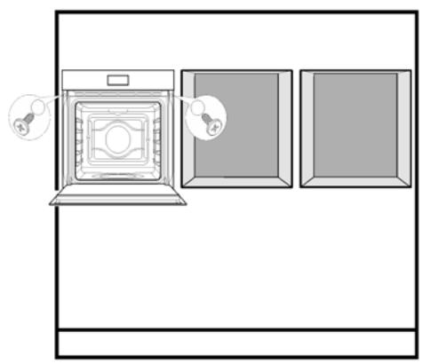 SMEG F4604WMCNR - Au cas où l'INSTALLATION DES APPAREILS ÉLECTROMÉNAGERS doit être effectue DANS DES NICHES DE 60 CM de hauteur : - 2