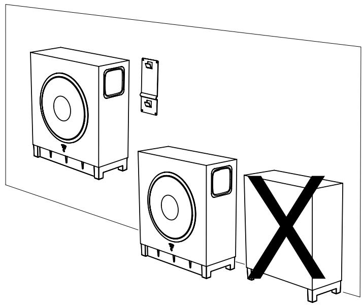 FOCAL DOME FLAX + SUBAIR W - Possibilités d'installation du sub air - 1