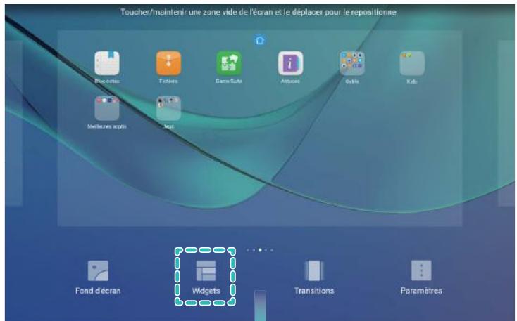 HUAWEI M5 PRO 10 64GB 4G - Gérer les widgets de votre écran d'accueil - 1
