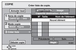 PANASONIC DMR-E65 - Copie avec utilisation de la liste de copie - 2