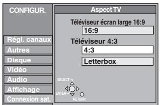 PANASONIC DMR-E65 - Appuyez sur [ , ] pour selectionner "Connexion sat." puis appuyez sur [>. - 1