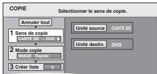 PANASONIC DMR-E65 - Copie avec utilisation de la liste de copie - 1