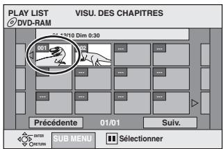 PANASONIC DMR-E65 - Modification et lecture de listes de lecture/de chapitres - 3