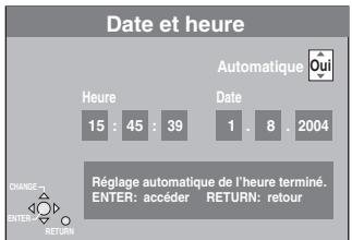 PANASONIC DMR-E65 - Réglage automatique de l'horloge - 1