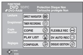 PANASONIC DMR-E65 - Copie de toutes les images fixes d'une carte sur DVD-RAM—COPIER TTES IMAGES - 3