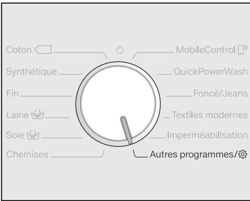 MIELE DA9091WGR - Ouvrir le menu Réglages - 1
