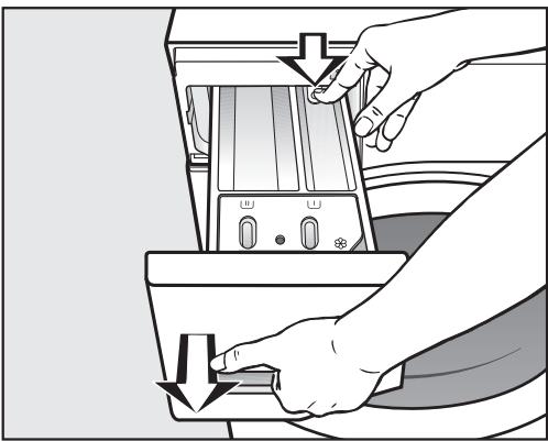 MIELE DA9091WGR - Nettoyer le bac à produits - 1