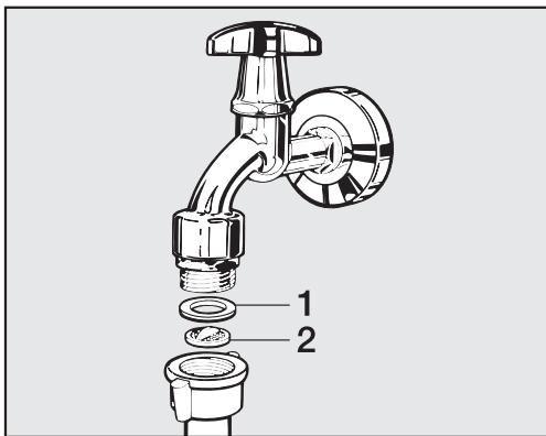 MIELE DA9091WGR - Nettoyage du filtré du tuyau d'arrivée d'eau - 1