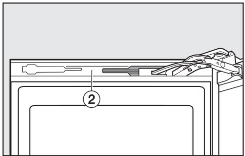 MIELE KWTN 14826 - Remonter l'amortisseur de fermeture de portedu haut : - 5