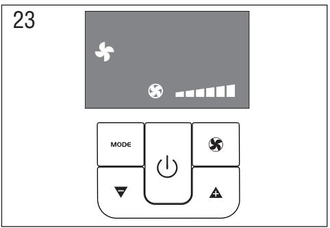 DELONGHI PAC WE126 - Modalités ventilation (fig. 23) - 4