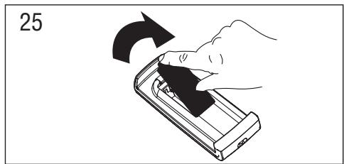DELONGHI PAC WE126 - Introduction ou remplacement des piles - 1
