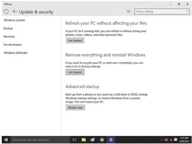PTE OhsUNITE CENTRALESTRIX GT15CK-FROOST - Tout supprimer et réinstaller Windows® 10 - 3