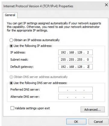 PTE OhsUNITE CENTRALESTRIX GT15CK-FROOST - Pour configurer une connexion réseau à adresse IP statique: - 1