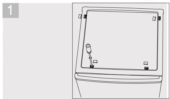 MOULINEX MSDD155WH - Inverser le sens d'ouverture des portes - 1