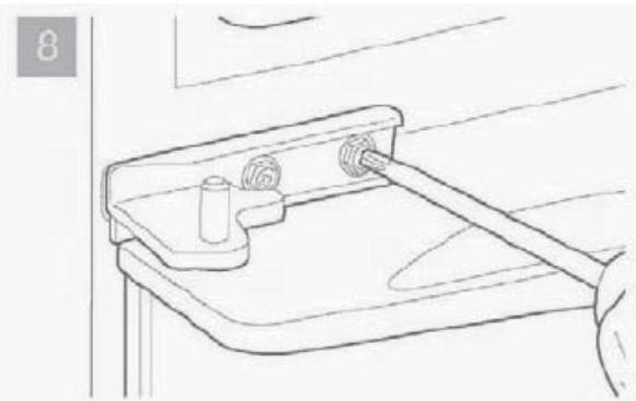 MOULINEX MSDD155WH - Inverser le sens d'ouverture des portes - 8