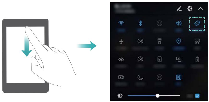 HUAWEI P10 PLUS - Changer l'orientation de l'écran - 1