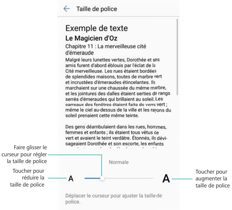 HUAWEI P10 PLUS - Modifier la taille de police - 1
