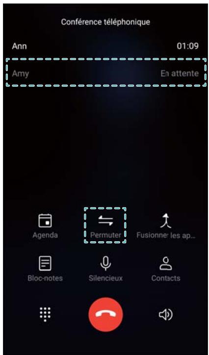 HUAWEI P10 PLUS - Basculer entre deux appeals - 1