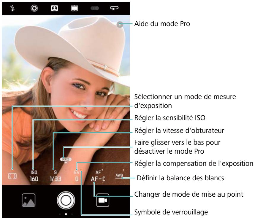 HUAWEI P10 PLUS - Options de l'appareil photo Pro - 1