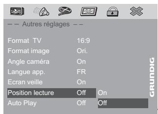 GRUNDIG GDP7700 - Dernière position de lecture - 1